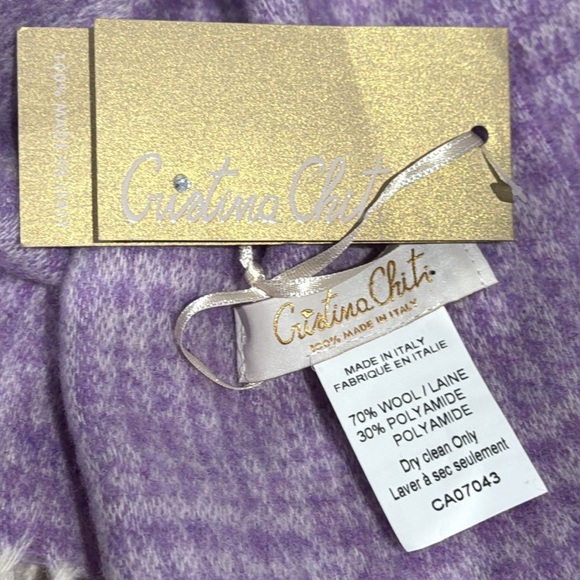 Cristina Chiti | Italian Wool Blend Scarf - Picture 4 of 4